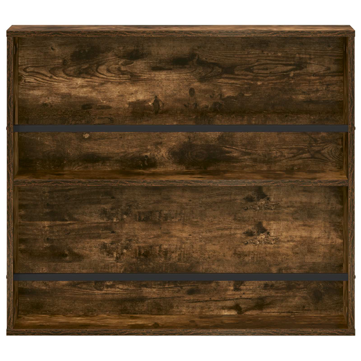 Magasin Rack med hylde Røget eg 80 x 12 x 70 cm Konstrueret træ