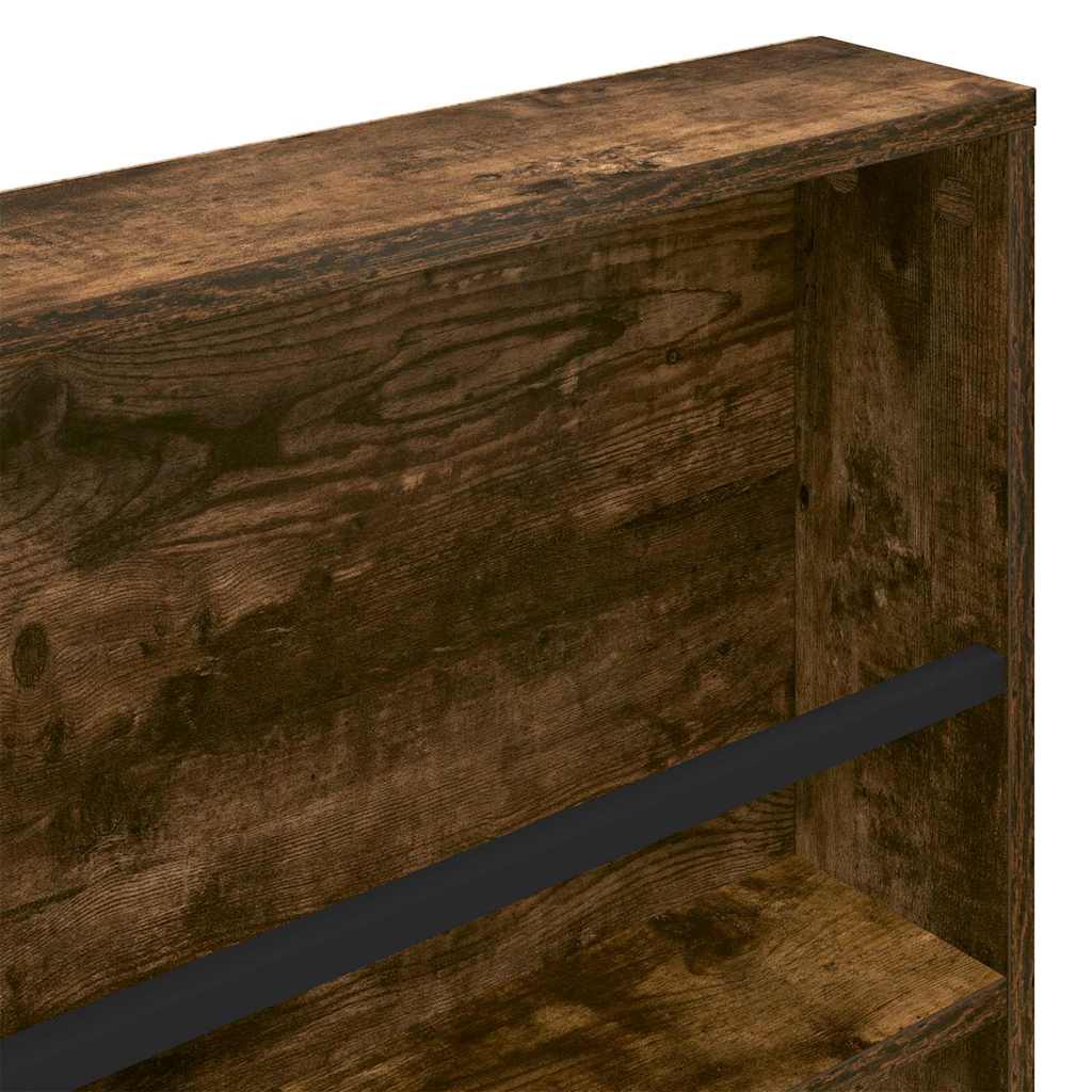 Magasin Rack 2 stk. Røget eg 80 x 12 x 70 cm Konstrueret træ