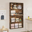 Magasin Rack 2 stk. Røget eg 80 x 12 x 70 cm Konstrueret træ