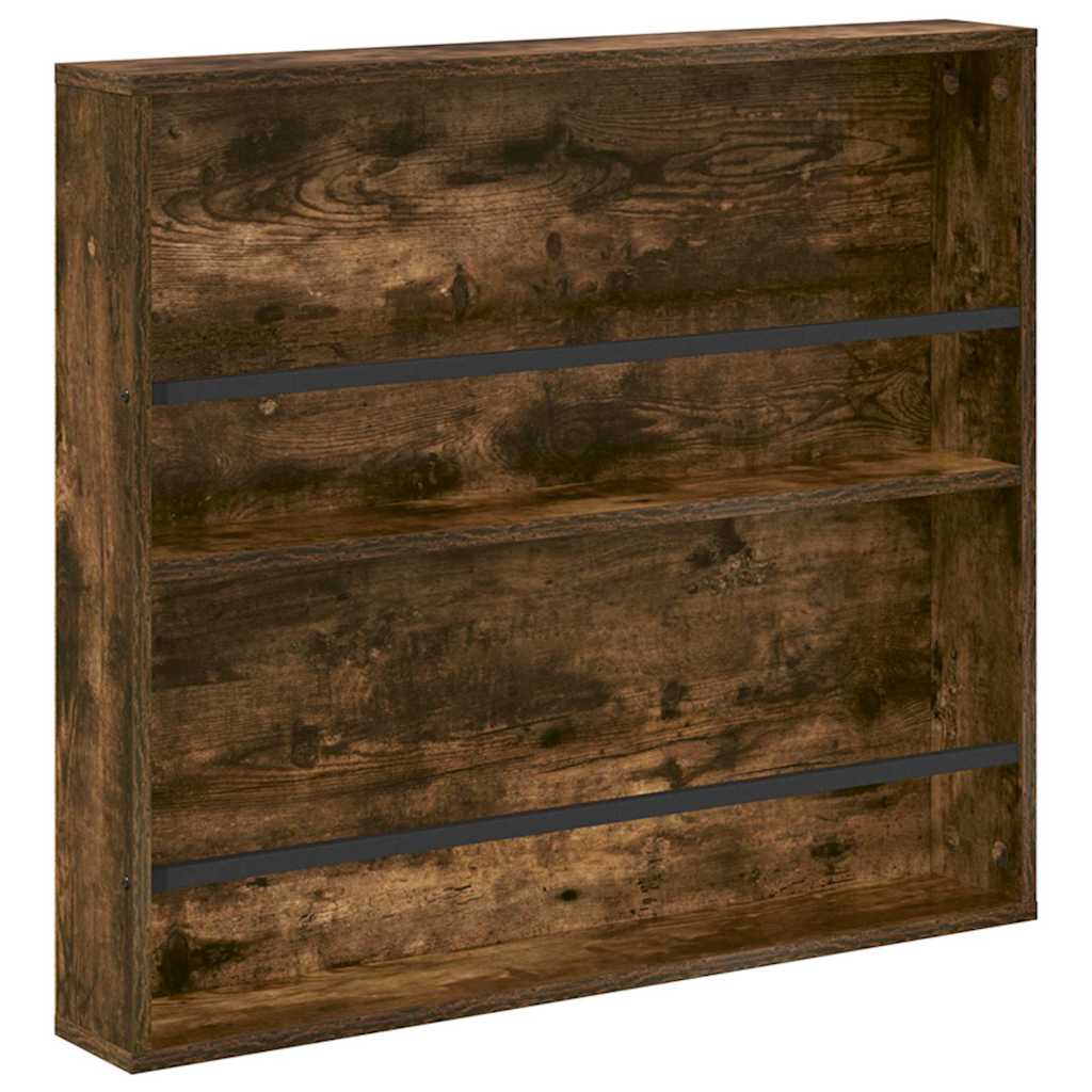 Magasin Rack 2 stk. Røget eg 80 x 12 x 70 cm Konstrueret træ