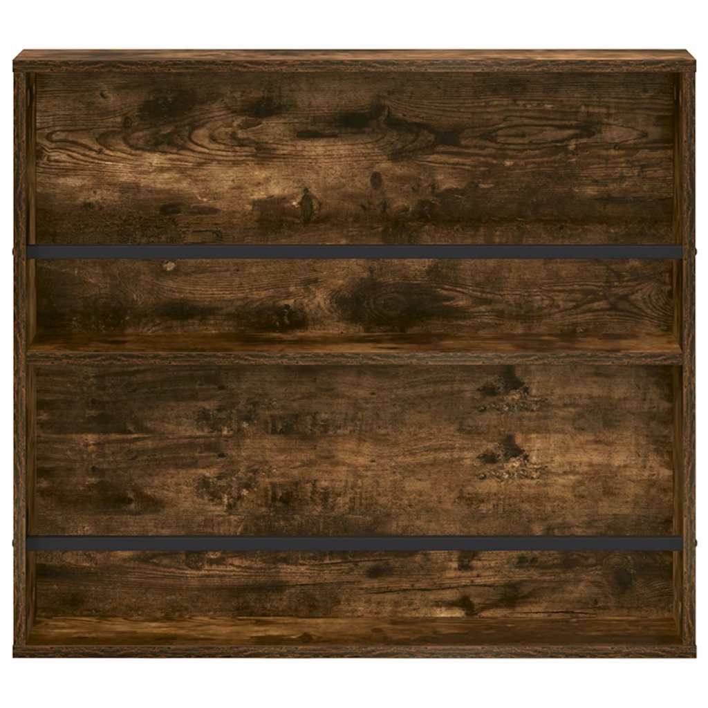 Magasin Rack 2 stk. Røget eg 80 x 12 x 70 cm Konstrueret træ