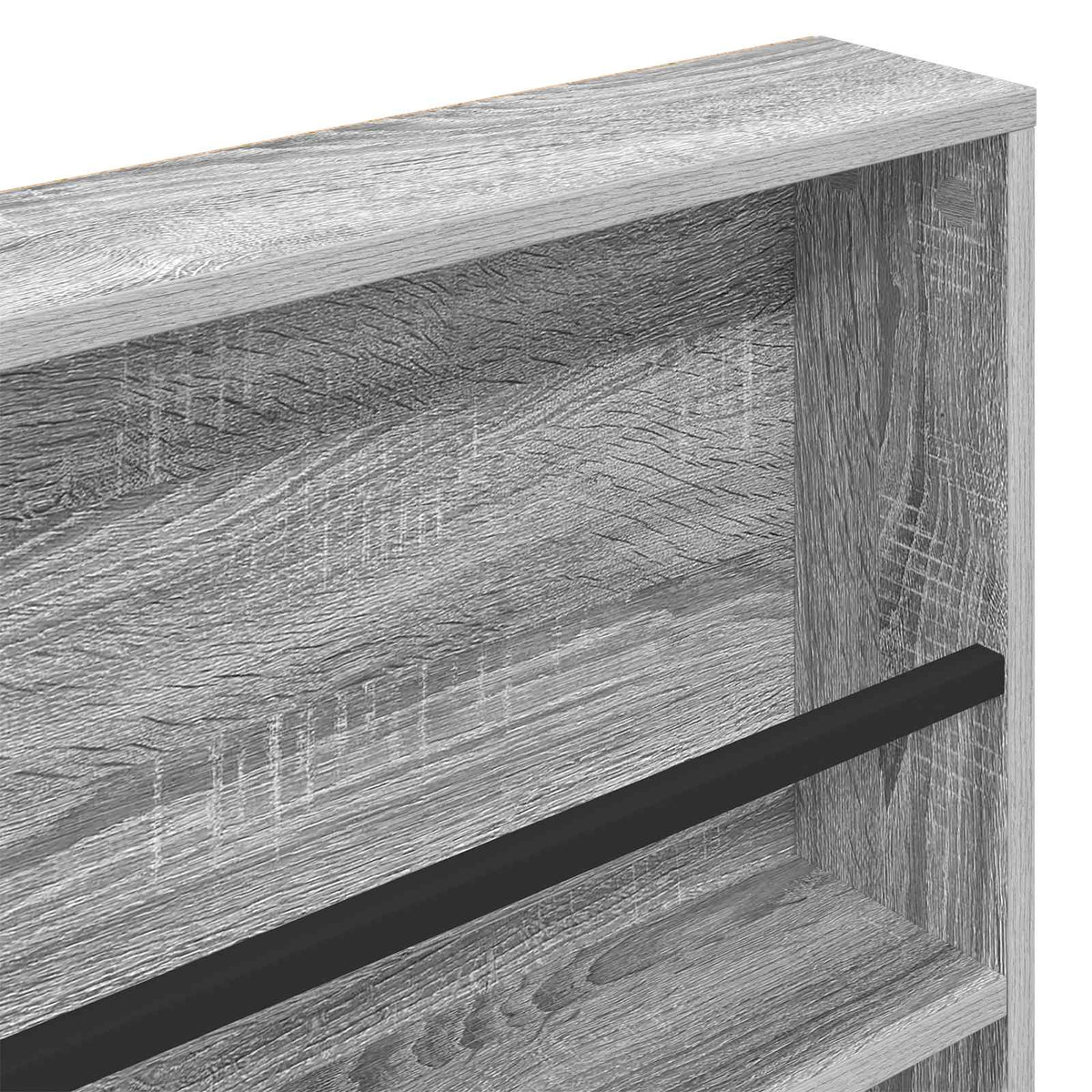 Magasin Rack 2 stk. Grå Sonoma 80 x 12 x 70 cm Konstrueret træ