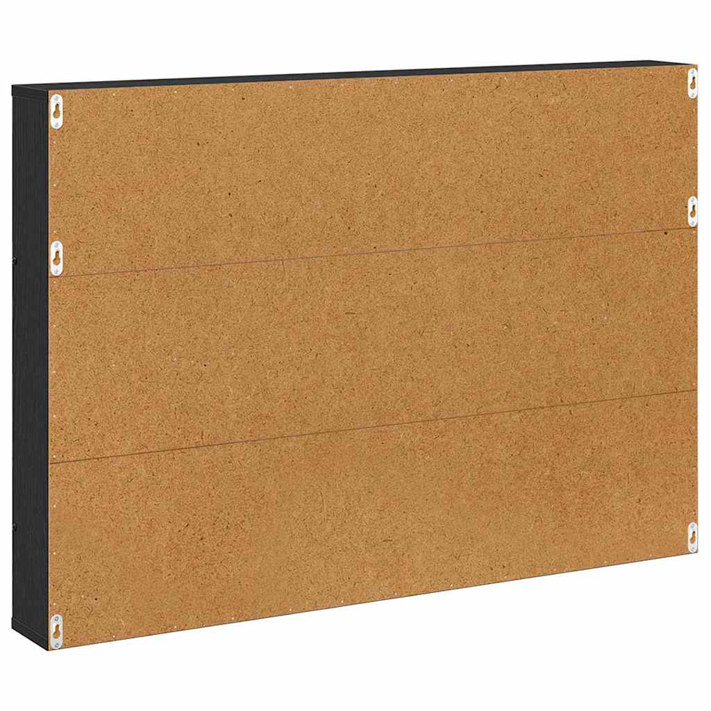 Magasin Rack 2 stk. Sort eg 100 x 12 x 70 cm Konstrueret træ