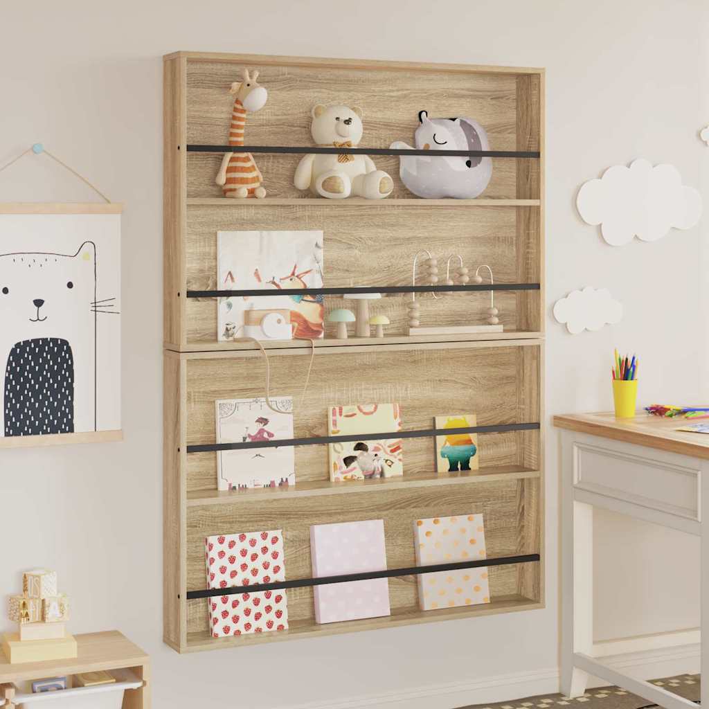 Magasin Rack 2 stk. Sonoma eg 100 x 12 x 70 cm Konstrueret træ