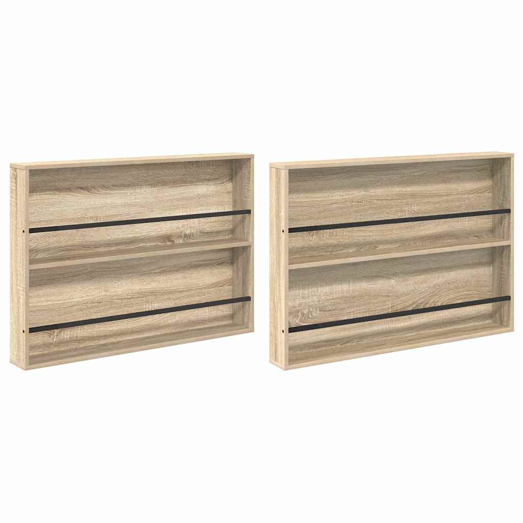 Magasin Rack 2 stk. Sonoma eg 100 x 12 x 70 cm Konstrueret træ
