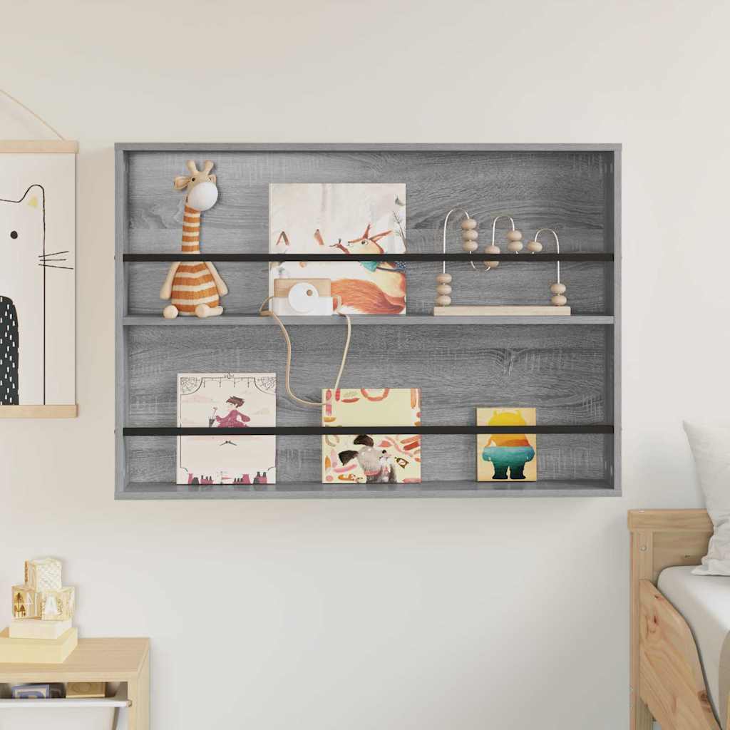 Magasin Rack Grå Sonoma 100 x 12 x 70 cm Konstrueret træ