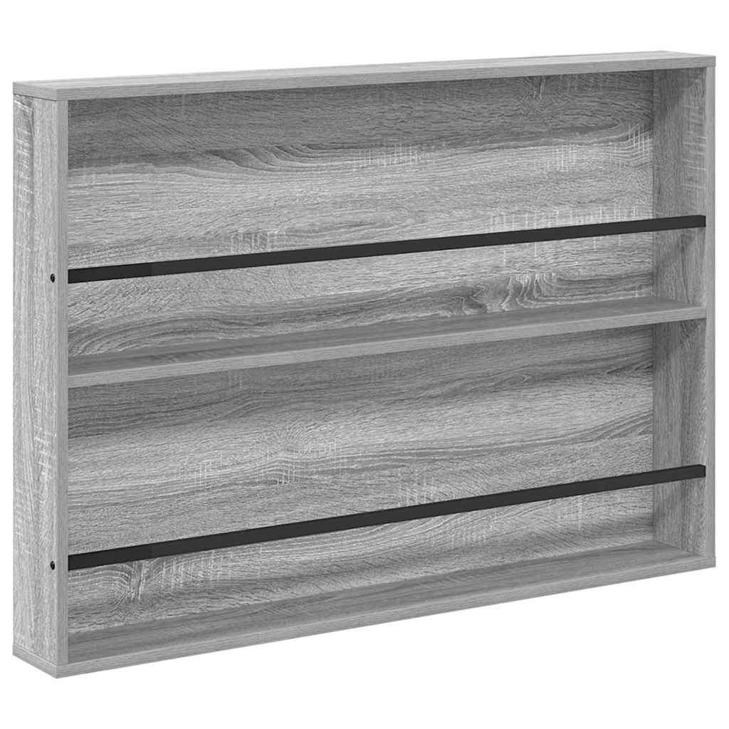 Magasin Rack 2 stk. Grå Sonoma 100 x 12 x 70 cm Konstrueret træ