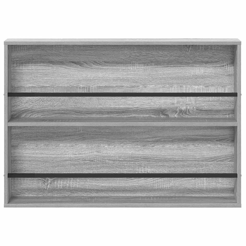 Magasin Rack 2 stk. Grå Sonoma 100 x 12 x 70 cm Konstrueret træ