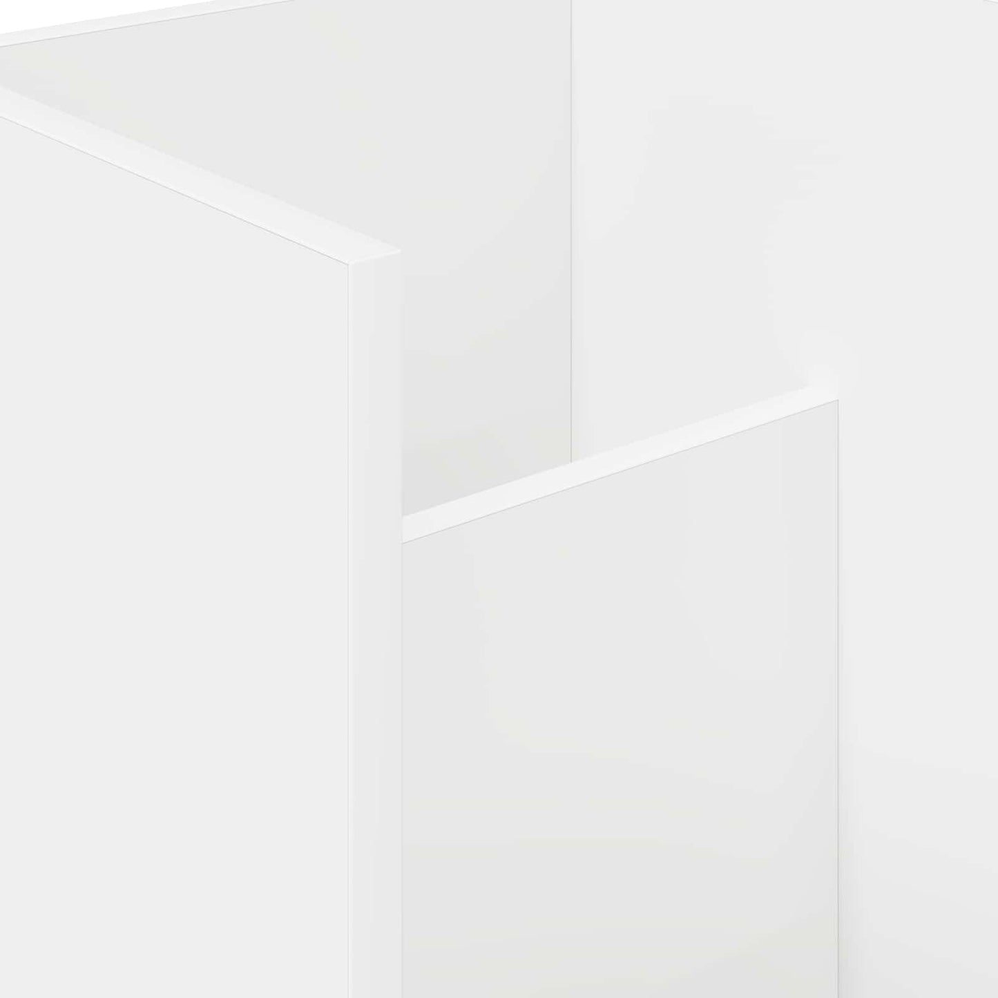 Magasin Rack med hylde Hvid 35 x 35 x 45 cm Konstrueret træ