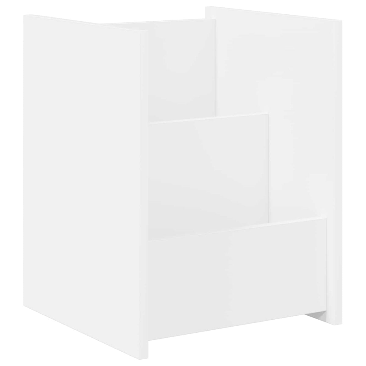 Magasin Rack med hylde Hvid 35 x 35 x 45 cm Konstrueret træ