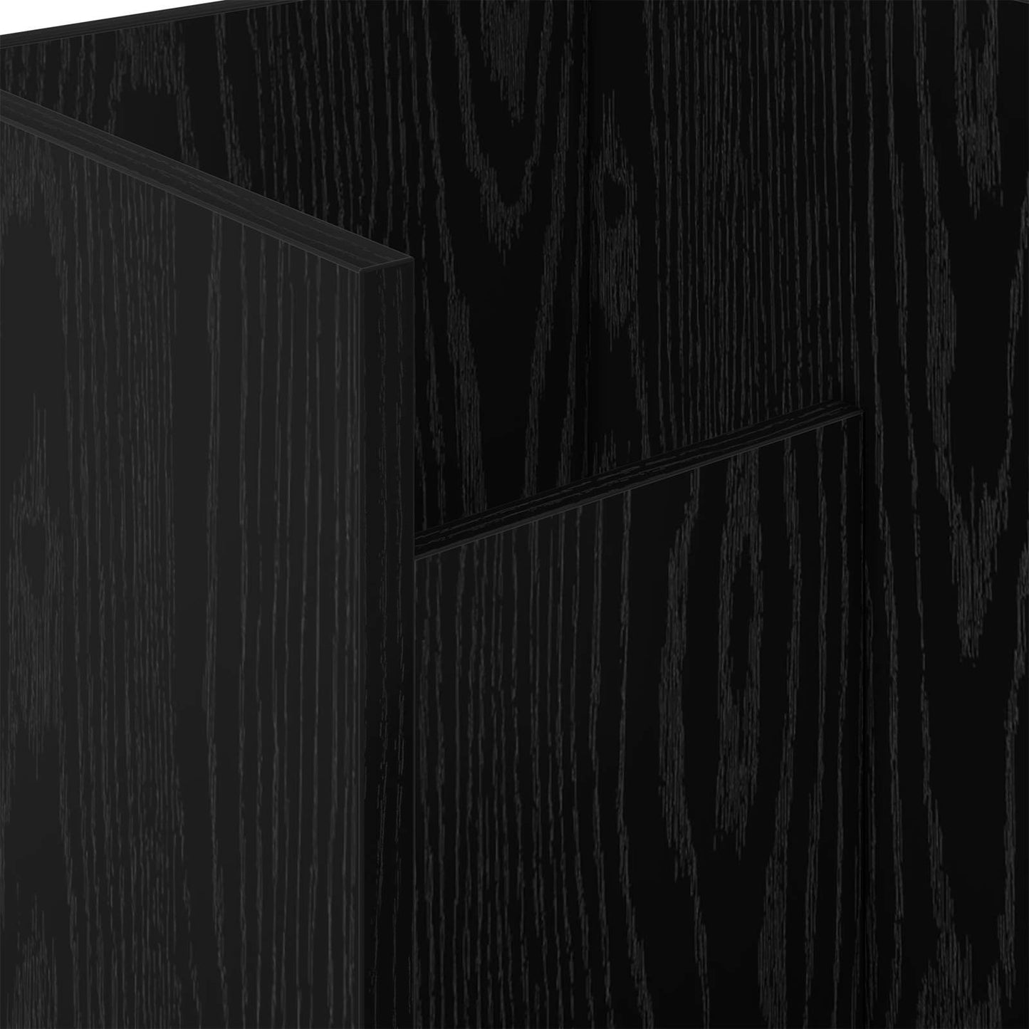 Magasin Rack med hylde Sort eg 35 x 35 x 45 cm Konstrueret træ