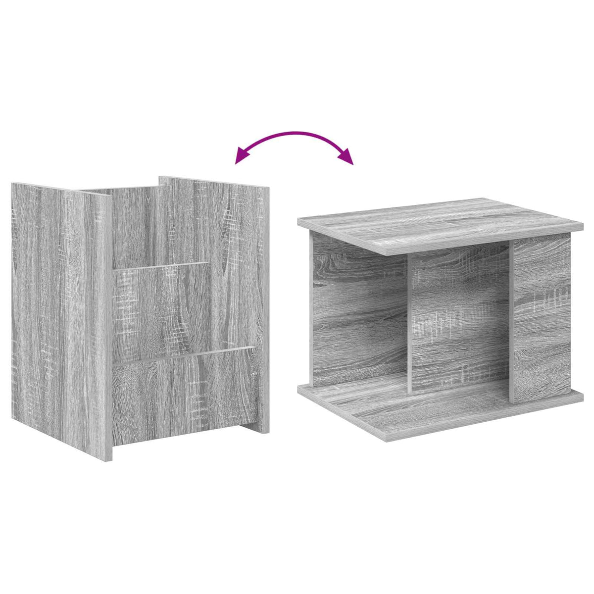 Magasin Rack Grå Sonoma 35 x 35 x 45 cm Konstrueret træ