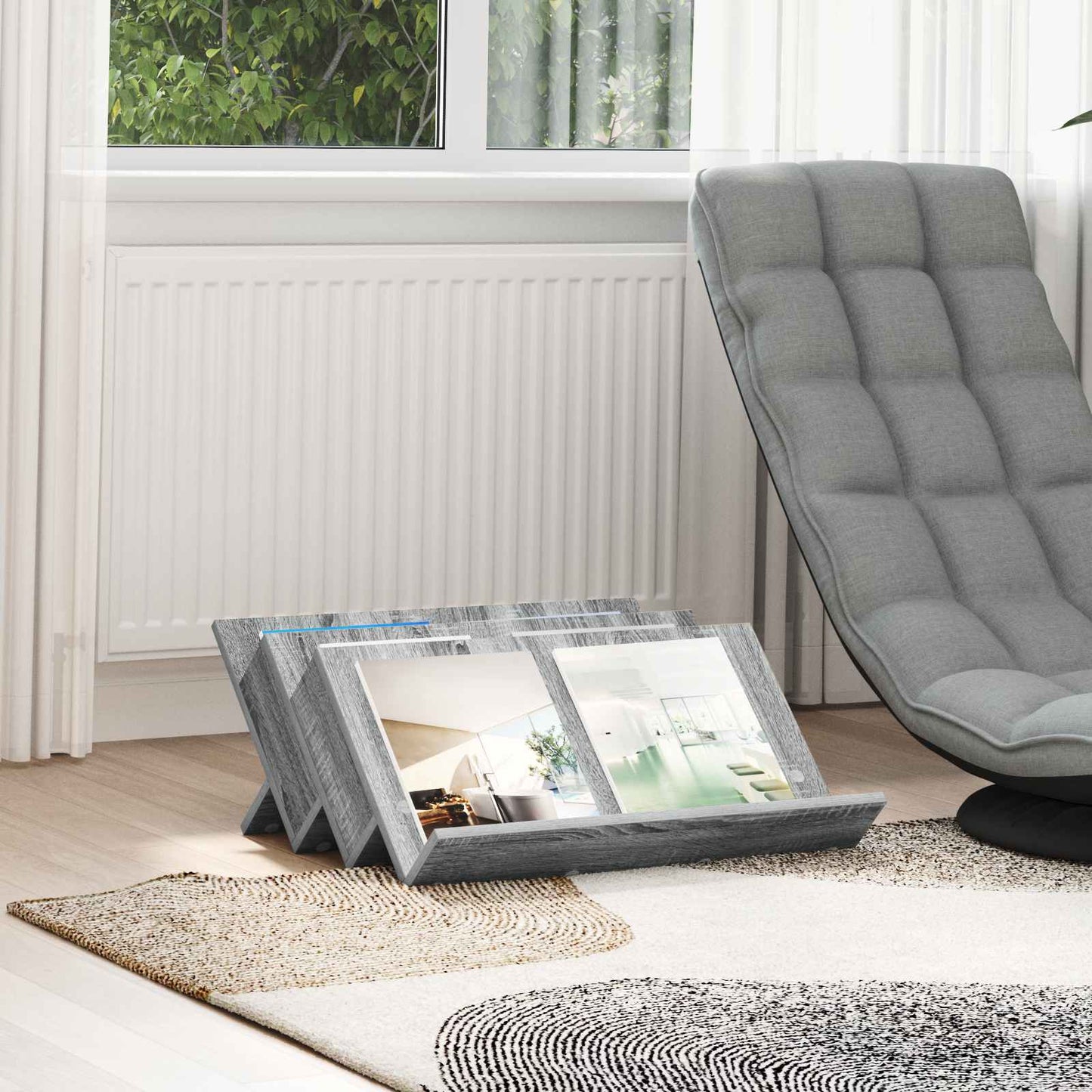 Magasin Rack Grå Sonoma 65 x 53 x 28,5 cm Konstrueret træ
