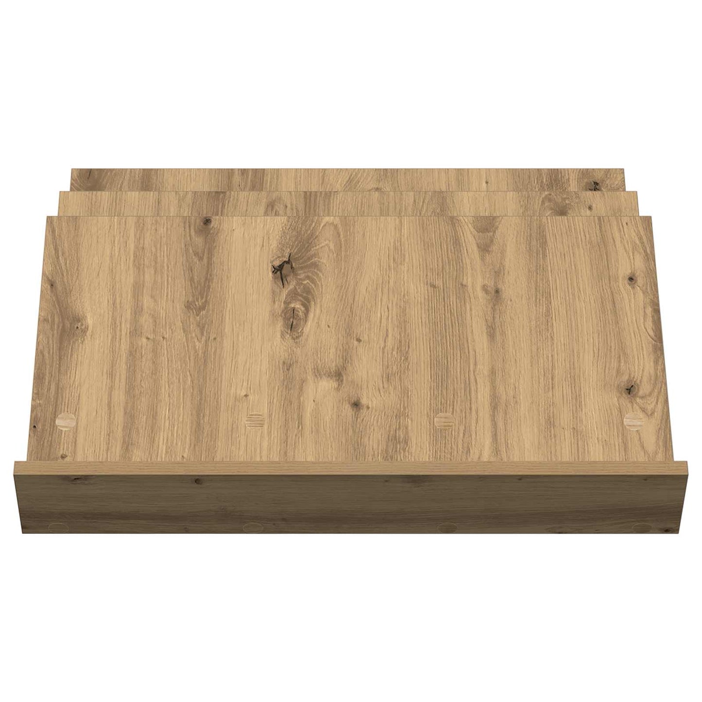 Magasin Rack Artisan Egetræ 65 x 53 x 28,5 cm Konstrueret træ