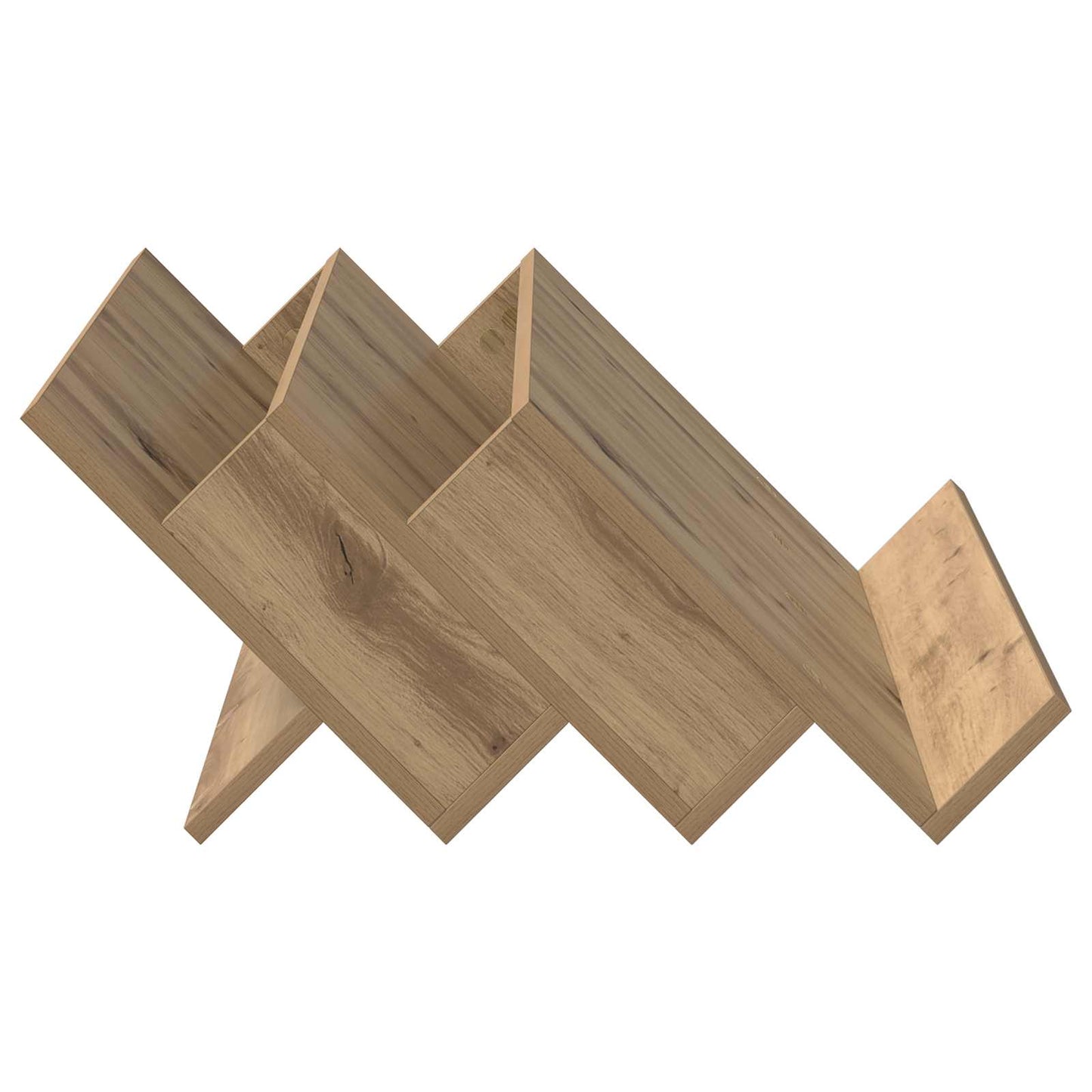 Magasin Rack Artisan Egetræ 65 x 53 x 28,5 cm Konstrueret træ