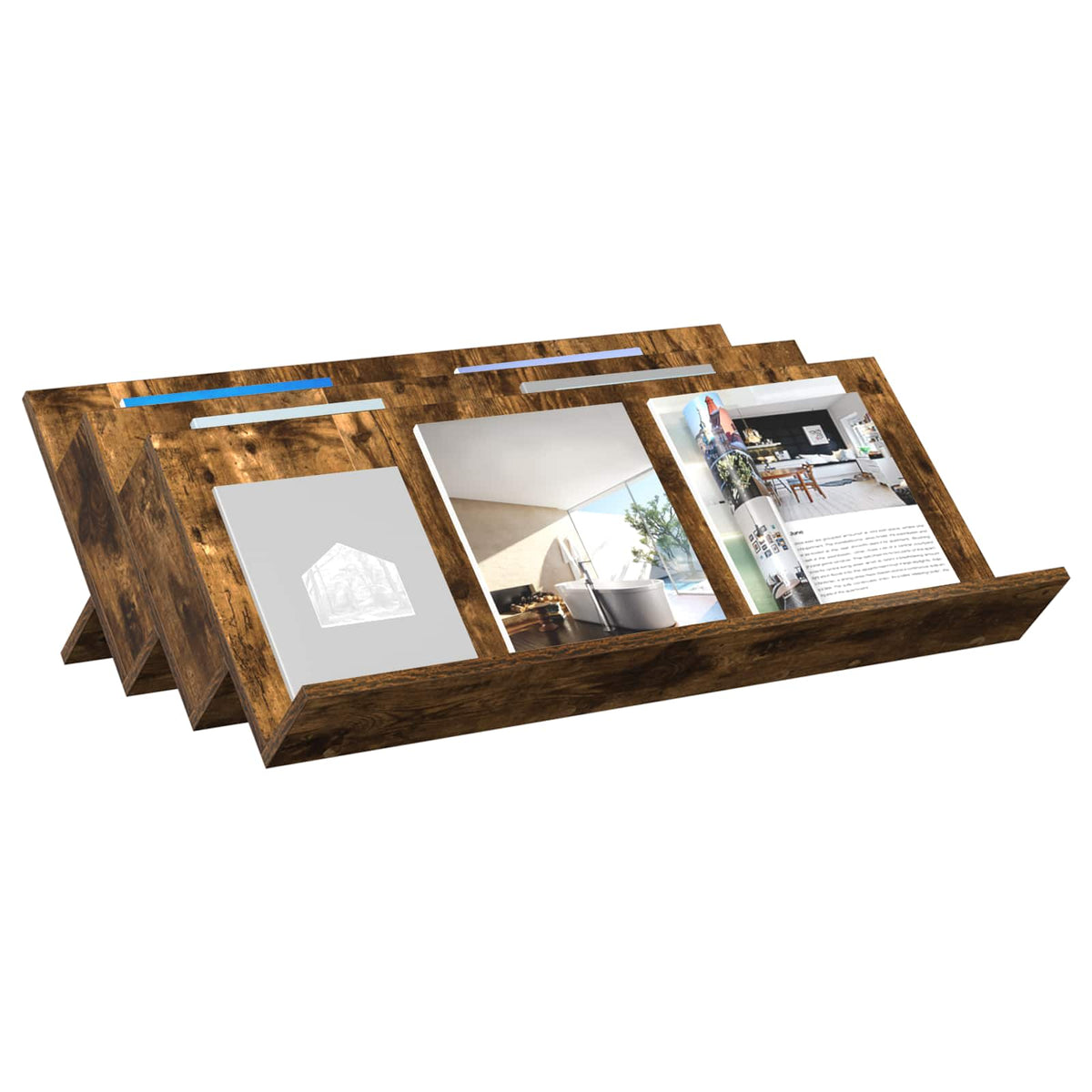 Magasin Rack Røget eg 90 x 53 x 28,5 cm Konstrueret træ