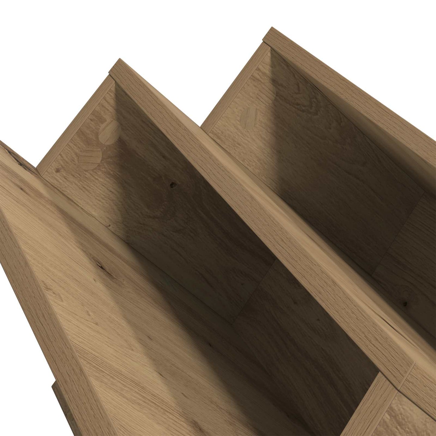 Magasin Rack Artisan Egetræ 90 x 53 x 28,5 cm Konstrueret træ