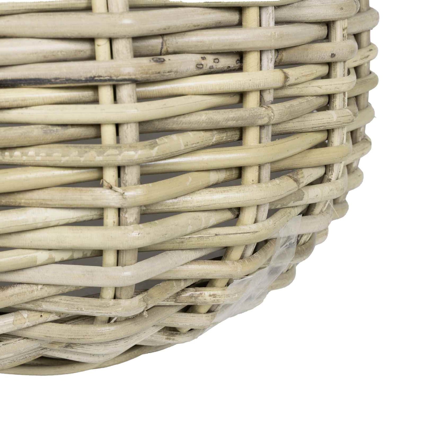 Plantekurv med opbevaring GENDT 2 stk. Naturlig grå Kubu rattan