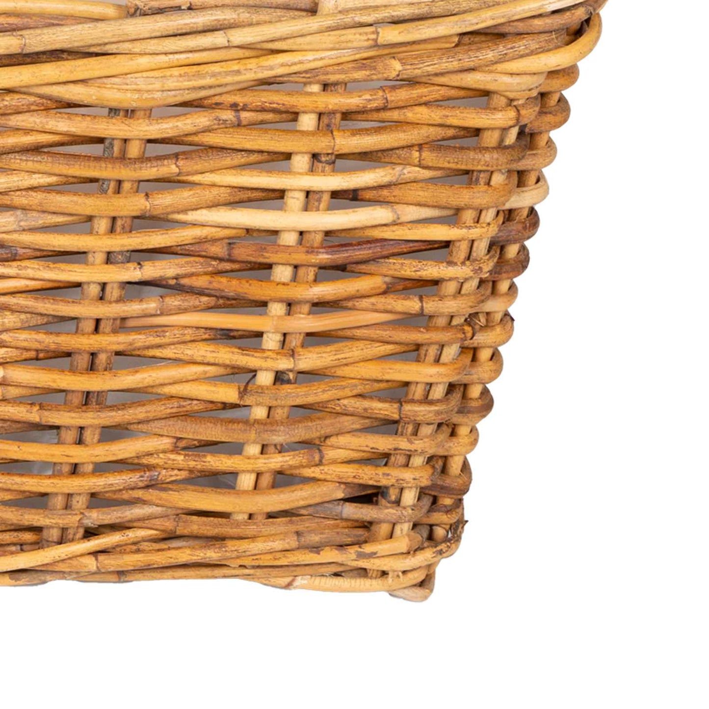 Planter Kurv GENDT 3 stk. Naturlig Brun Kubu rattan