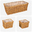 Planter Kurv GENDT 3 stk. Naturlig Brun Kubu rattan
