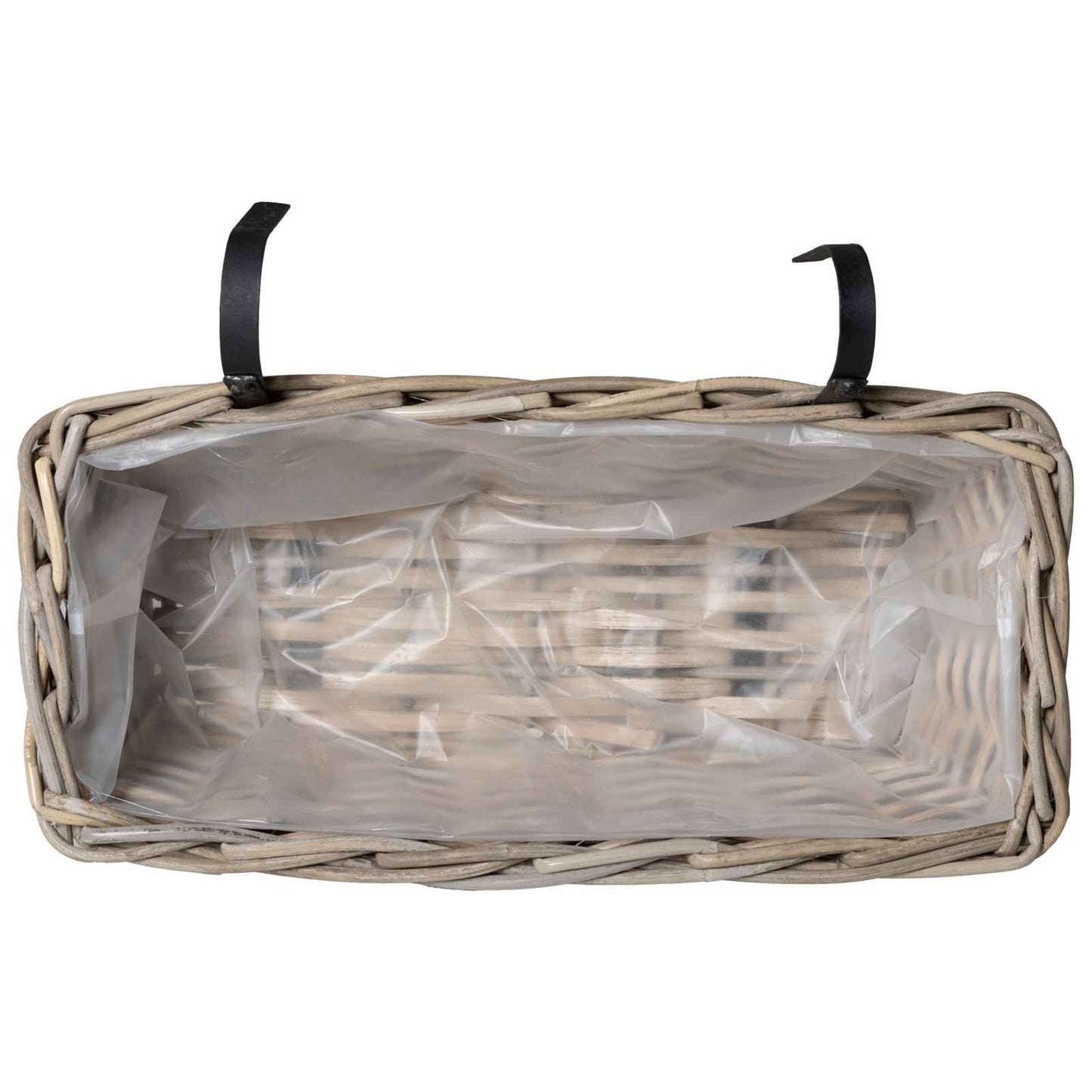 Hængende Plantekurv GENDT 2 stk. Naturlig grå 48 x 22 x 15 cm