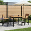 Sofabord Naturfarvet og sort 50 x 48,5 x 36 cm