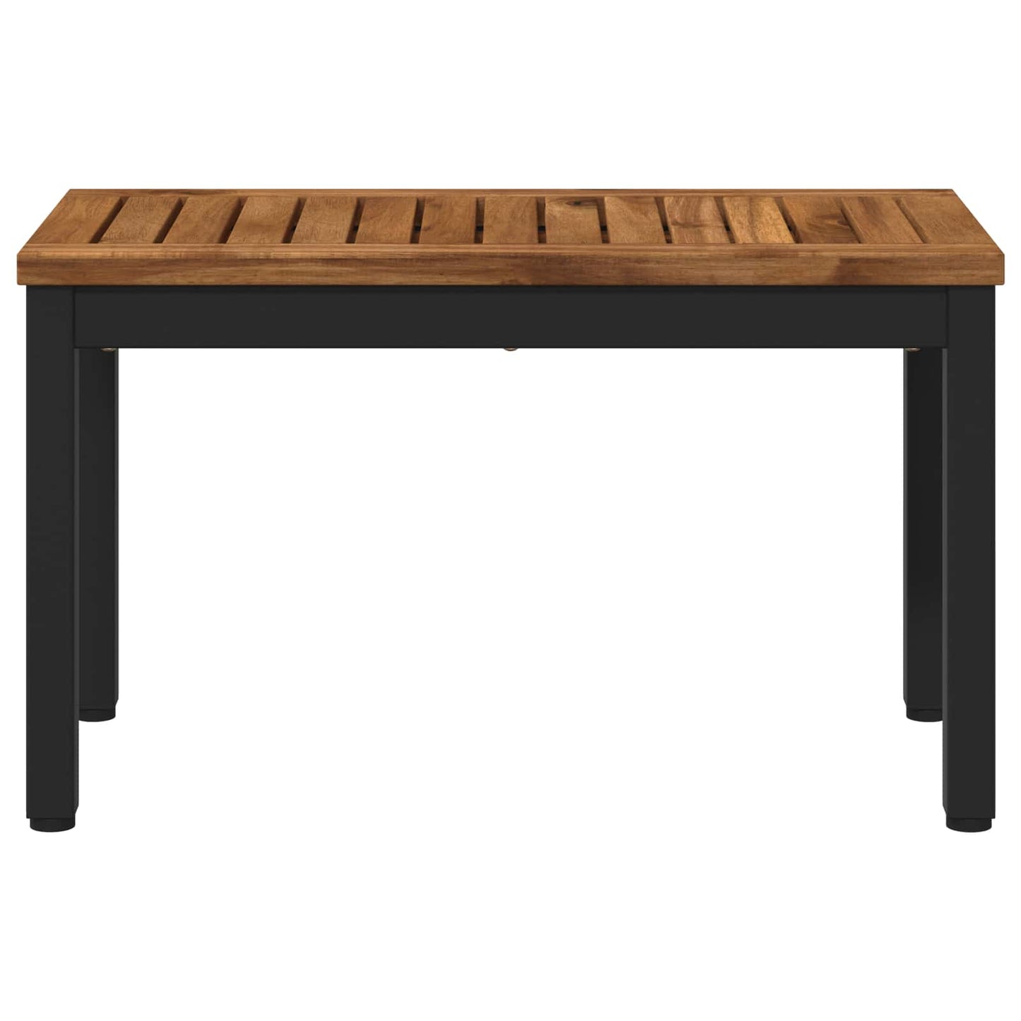 Sofabord Naturfarvet og sort 60,5 x 30 x 36 cm