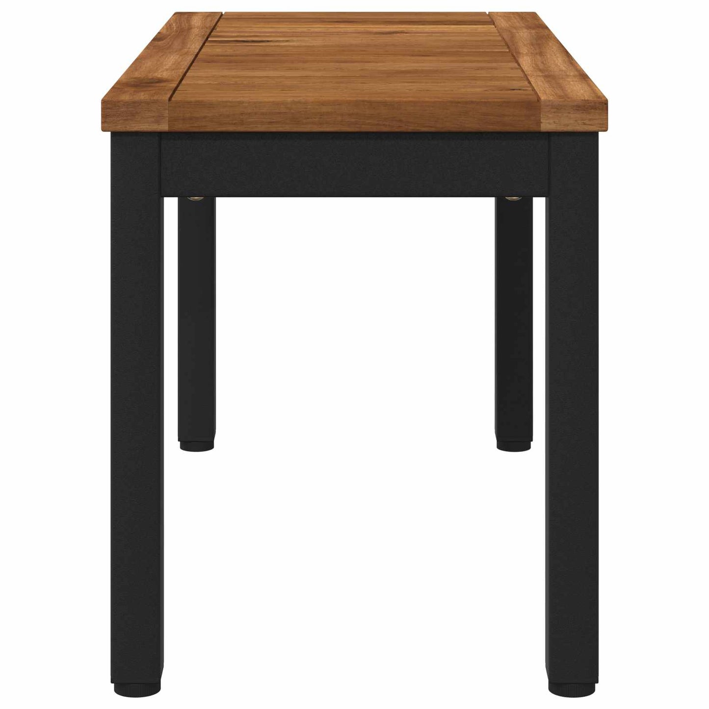 Sofabord Naturfarvet og sort 60,5 x 30 x 36 cm