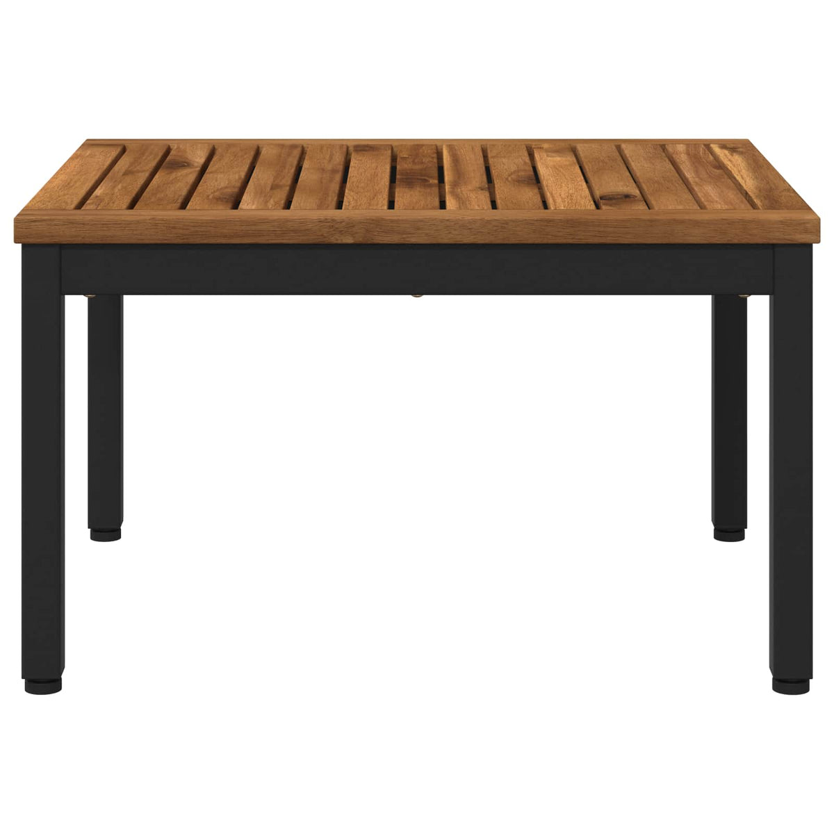 Sofabord Naturfarvet og sort 50 x 60,5 x 36 cm