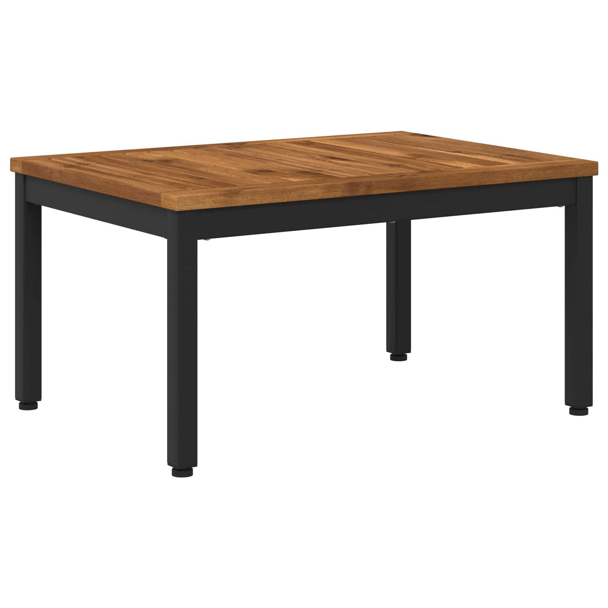 Sofabord Naturfarvet og sort 50 x 68,5 x 36 cm