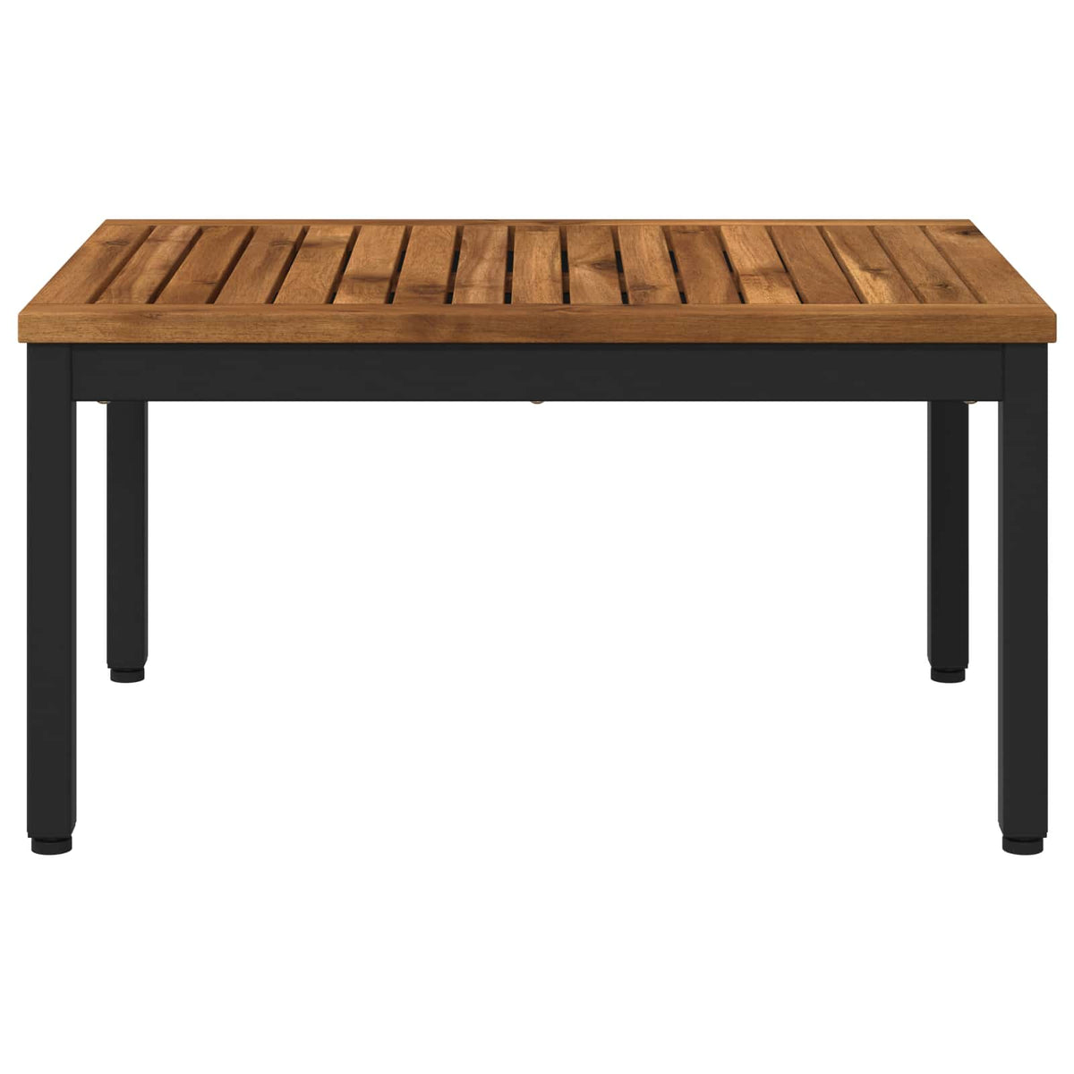 Sofabord Naturfarvet og sort 50 x 68,5 x 36 cm