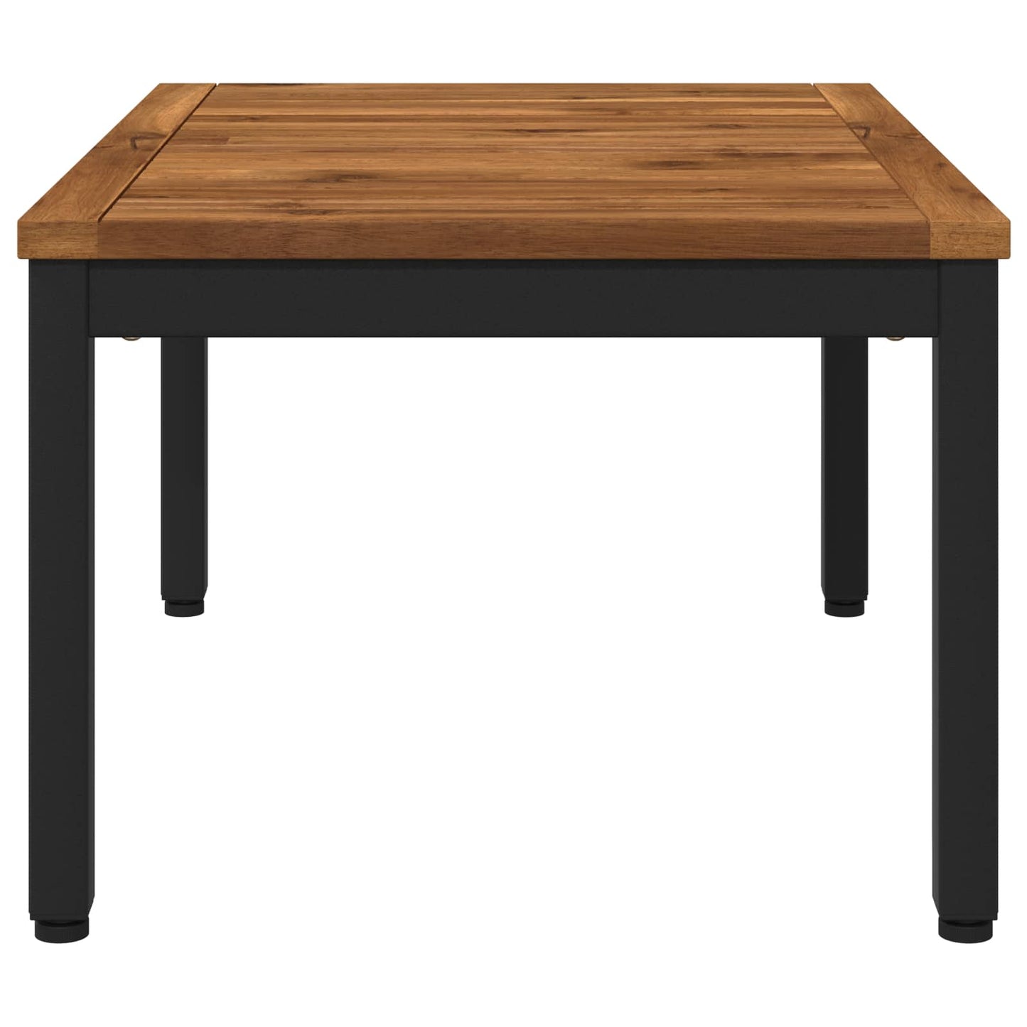 Sofabord Naturfarvet og sort 50 x 68,5 x 36 cm