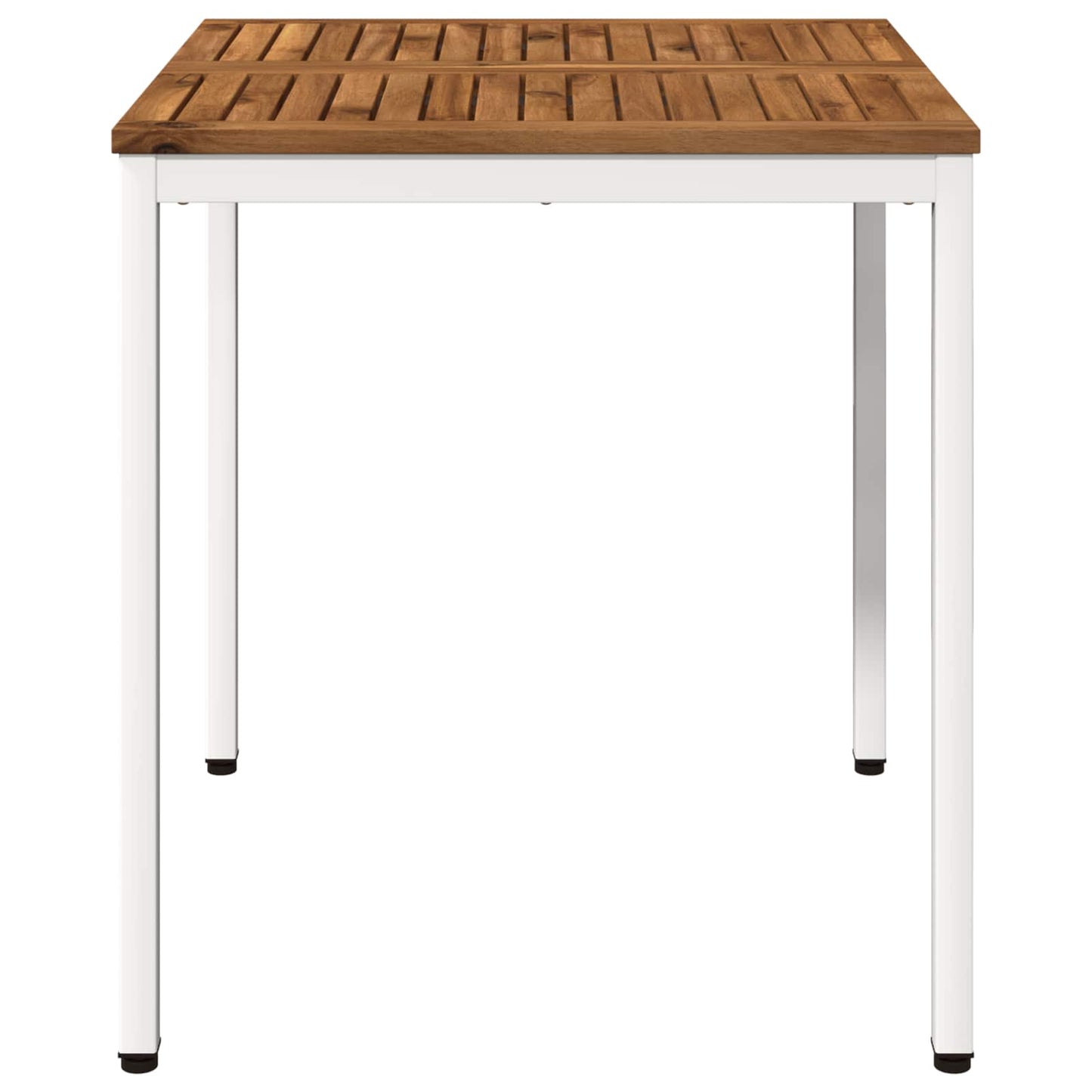 Havemiddagstabel Natur og hvid 70 x 68,5 x 75 cm