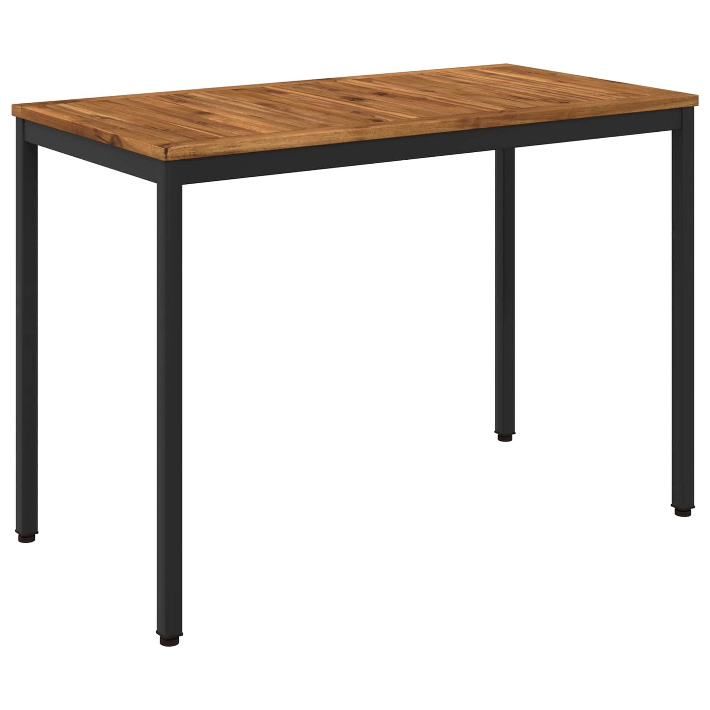Havemiddagstabel Naturfarvet og sort 108,5 x 55 x 75 cm
