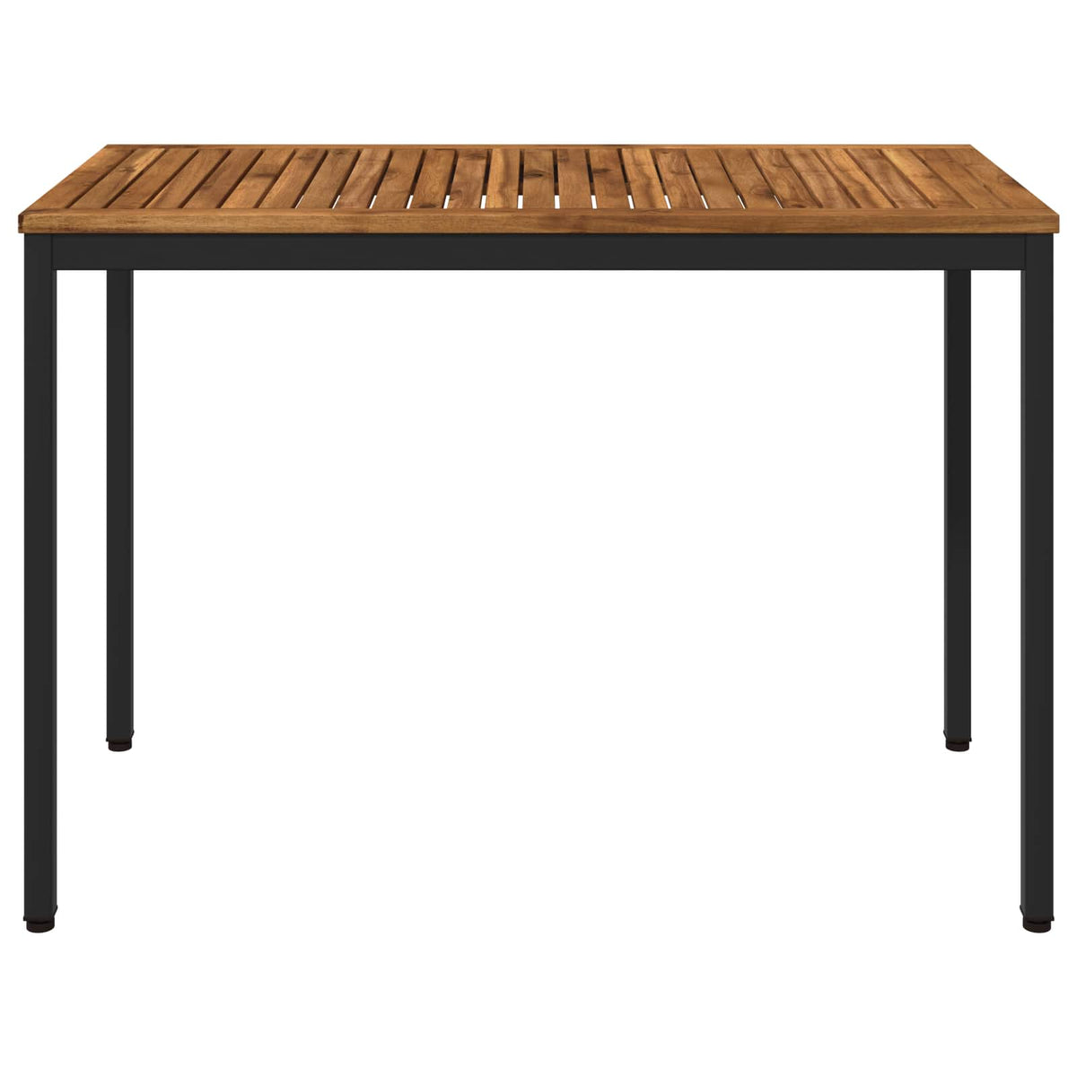 Havemiddagstabel Naturfarvet og sort 108,5 x 55 x 75 cm