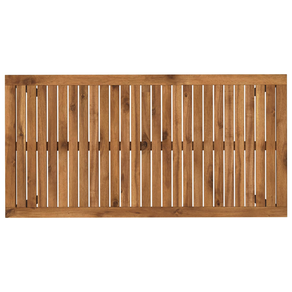 Havemiddagstabel Naturfarvet og sort 108,5 x 55 x 75 cm
