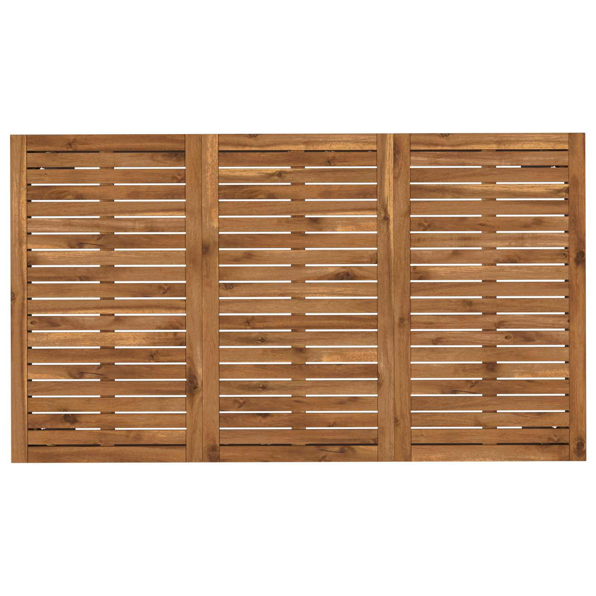 Havemiddagstabel Naturfarvet og sort 141 x 80,5 x 75 cm