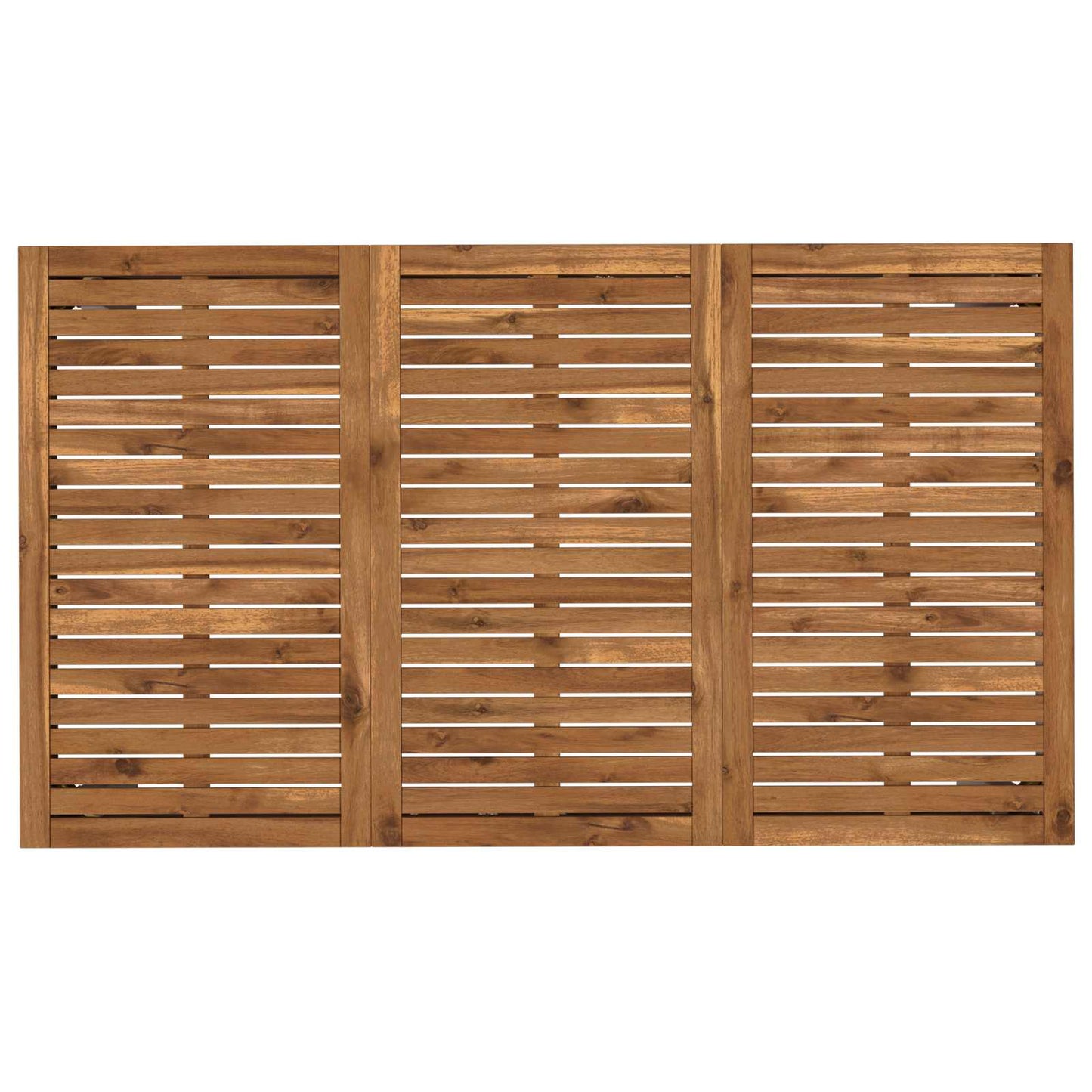 Havemiddagstabel Natur og hvid 141 x 80,5 x 75 cm