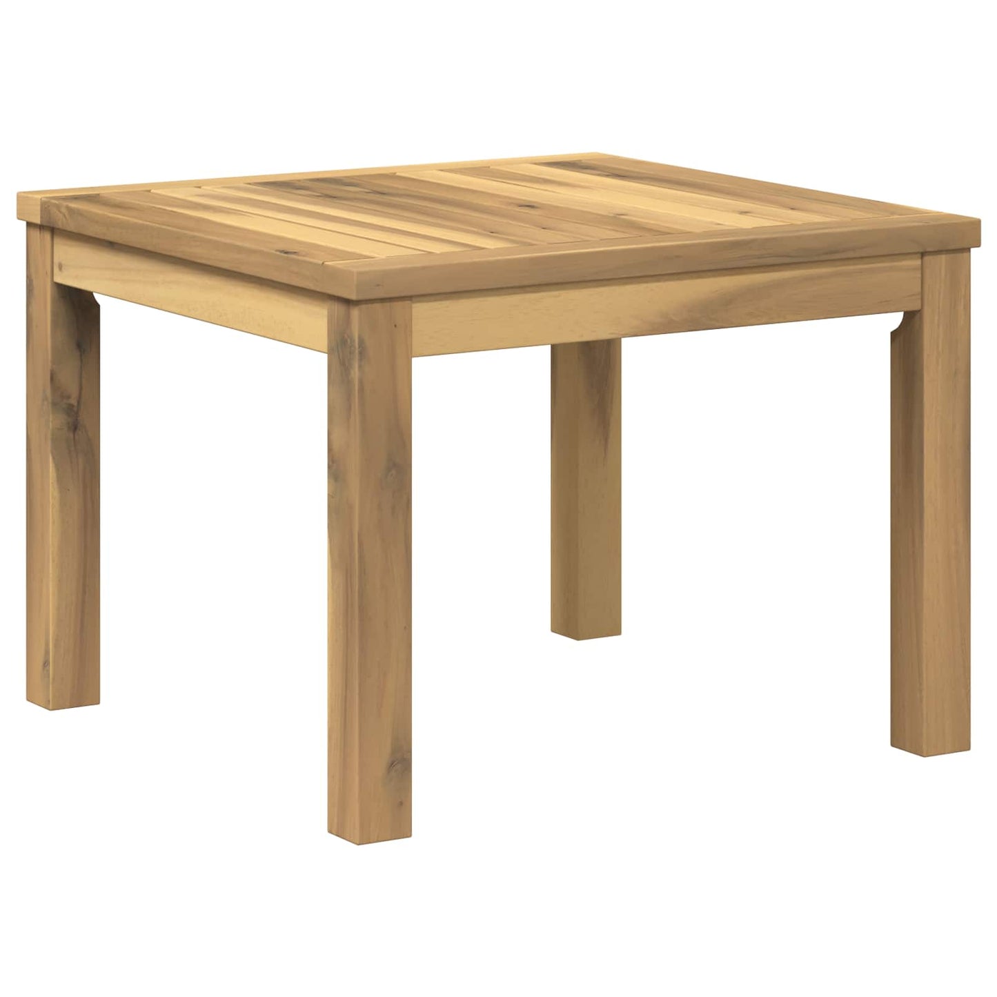 Sofabord Hvid 50 x 48,5 x 36 cm Massivt Akacietræ