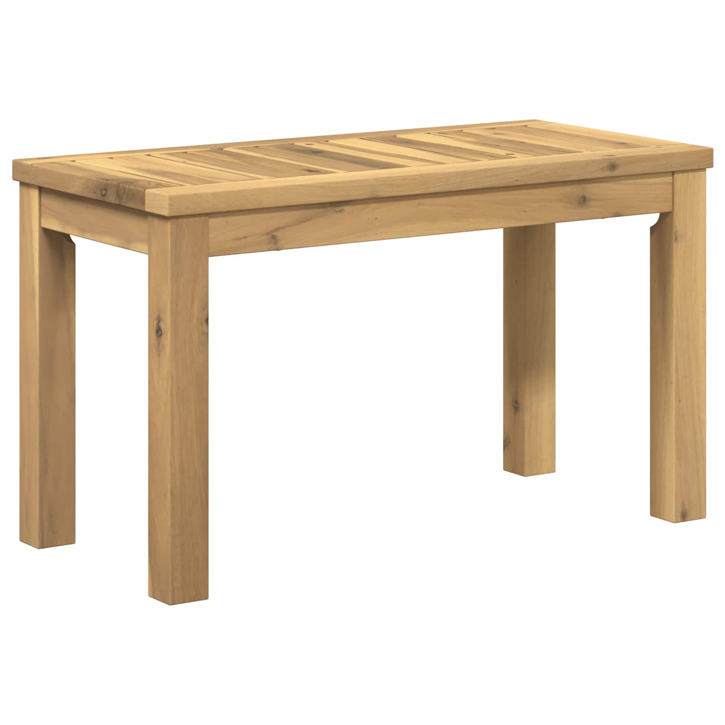 Sofabord Hvid 60,5 x 30 x 36 cm Massivt Akacietræ