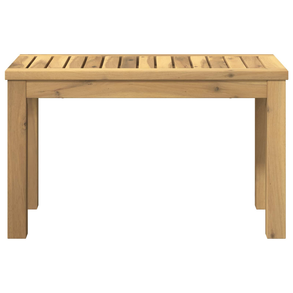Sofabord Hvid 60,5 x 30 x 36 cm Massivt Akacietræ