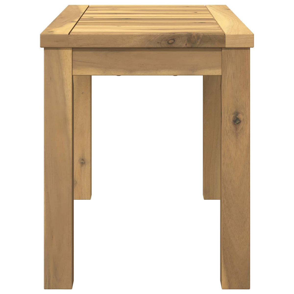 Sofabord Hvid 60,5 x 30 x 36 cm Massivt Akacietræ