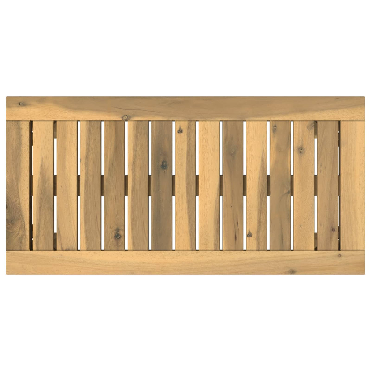 Sofabord Hvid 60,5 x 30 x 36 cm Massivt Akacietræ
