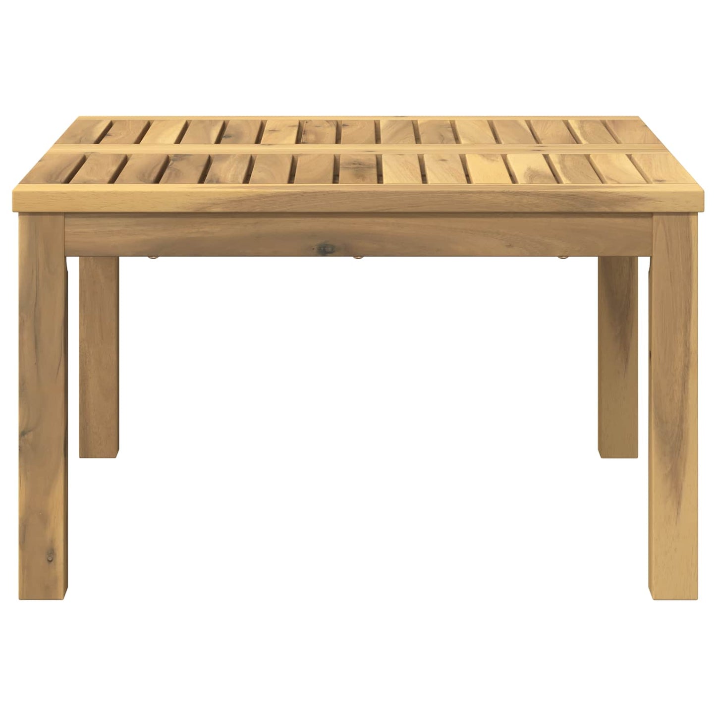 Sofabord Hvid 60 x 60,5 x 36 cm Massivt Akacietræ