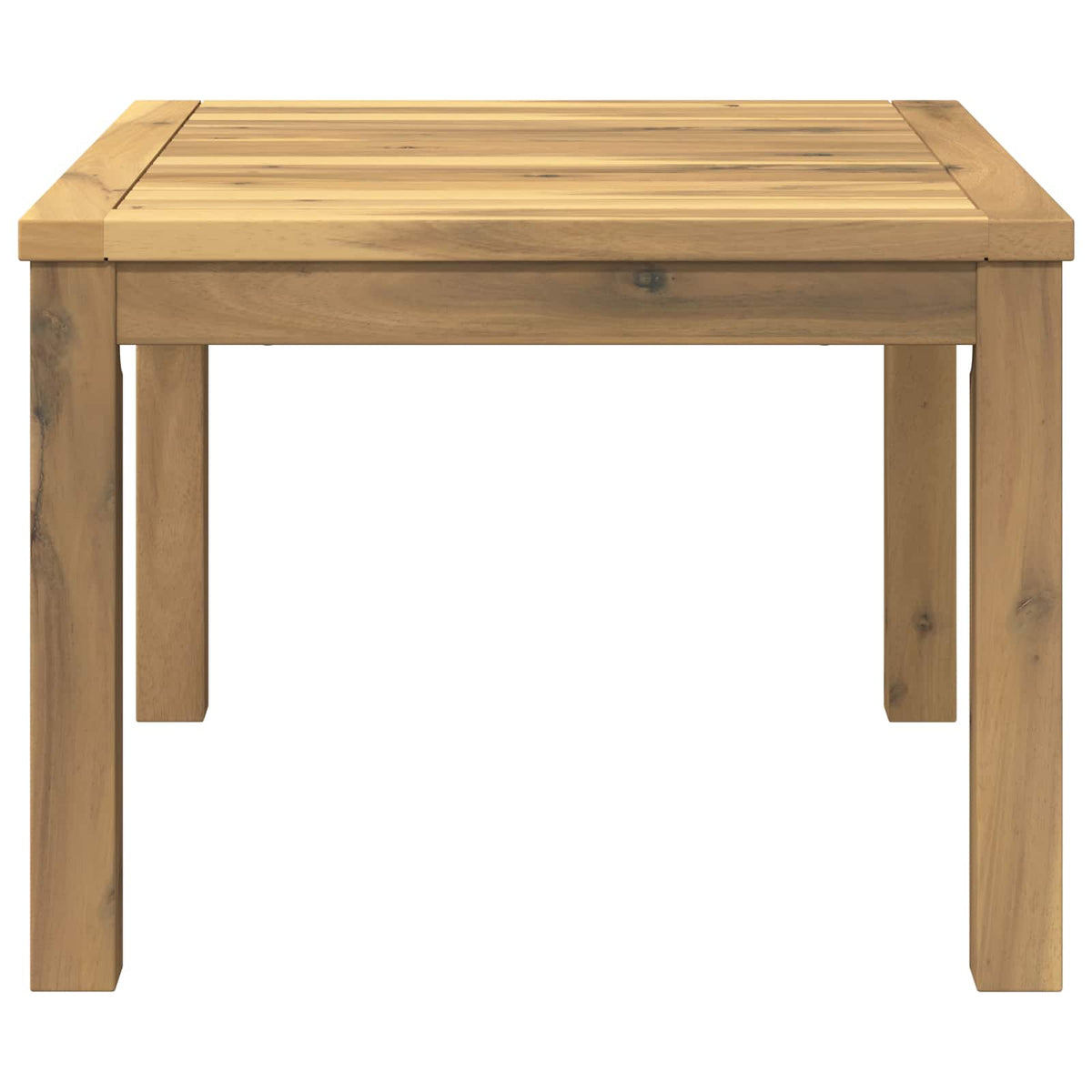 Sofabord Hvid 60 x 60,5 x 36 cm Massivt Akacietræ