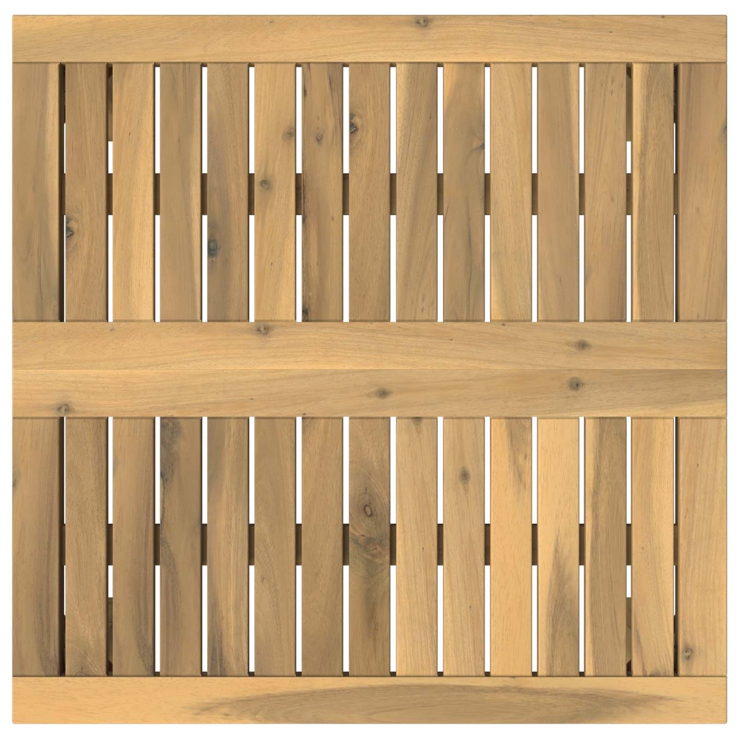 Sofabord Hvid 60 x 60,5 x 36 cm Massivt Akacietræ