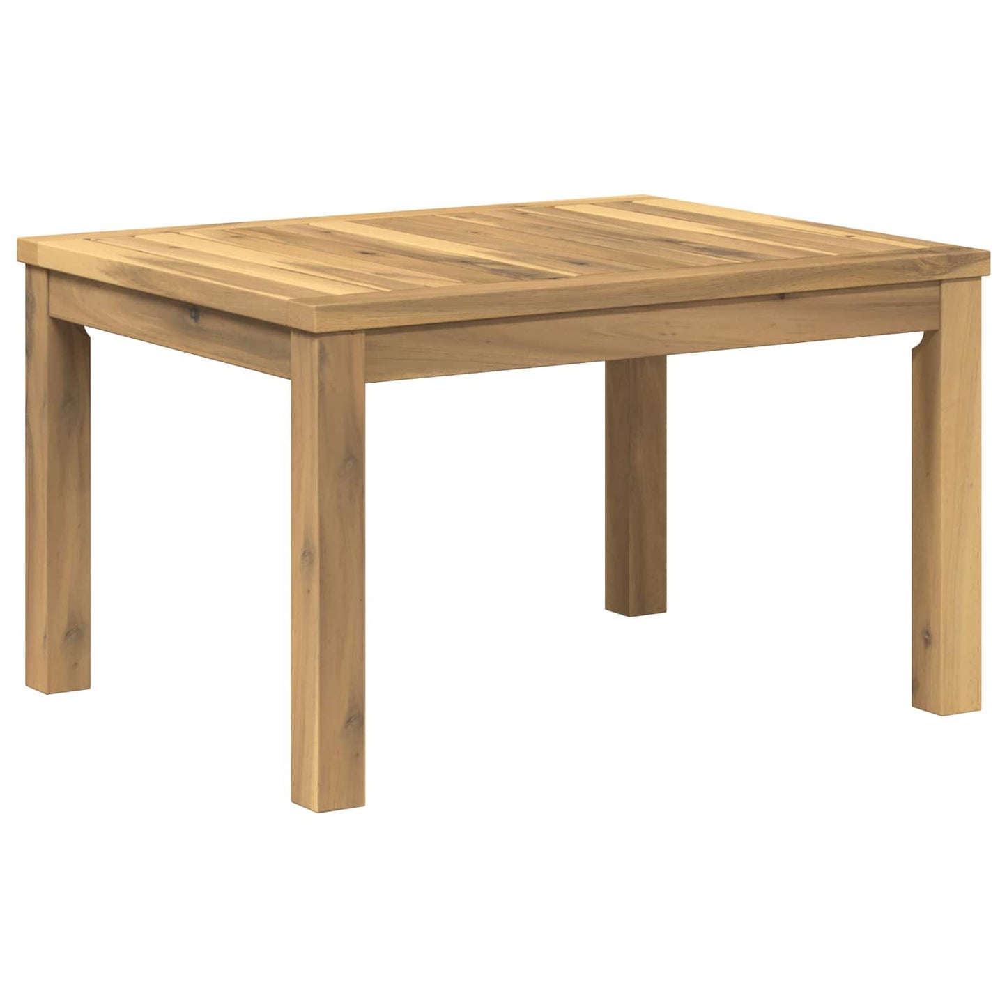 Sofabord Hvid 50 x 60,5 x 36 cm Massivt Akacietræ