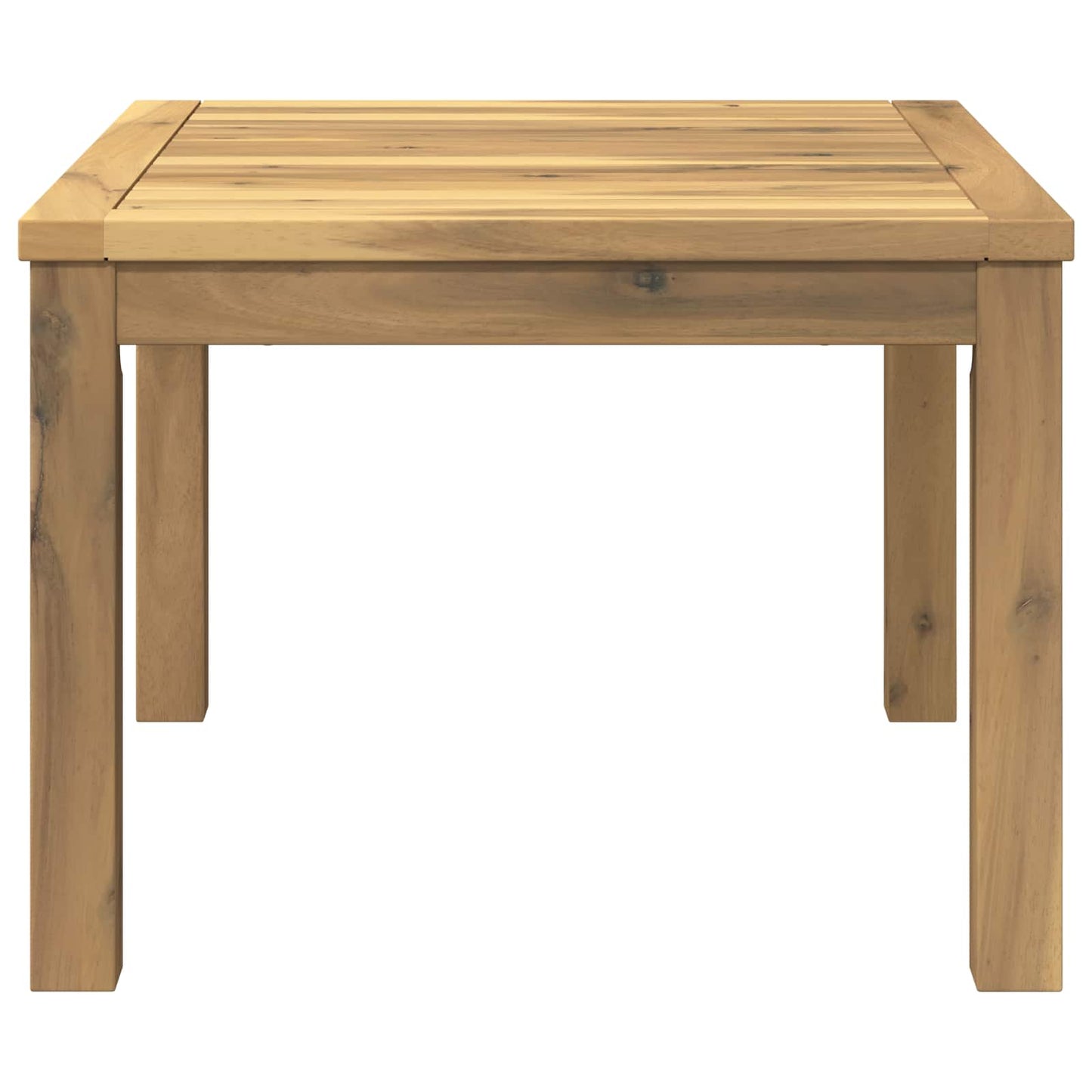 Sofabord Hvid 50 x 60,5 x 36 cm Massivt Akacietræ
