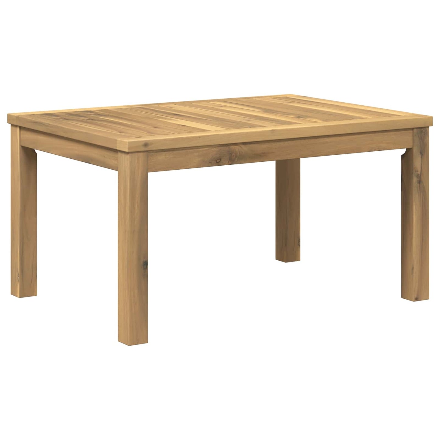 Sofabord Hvid 50 x 68,5 x 36 cm Massivt Akacietræ