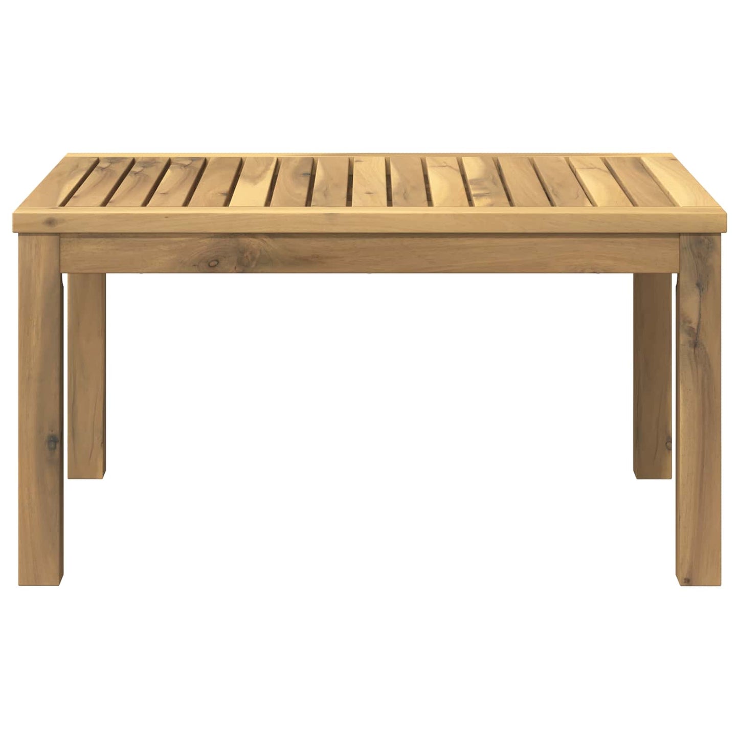 Sofabord Hvid 50 x 68,5 x 36 cm Massivt Akacietræ
